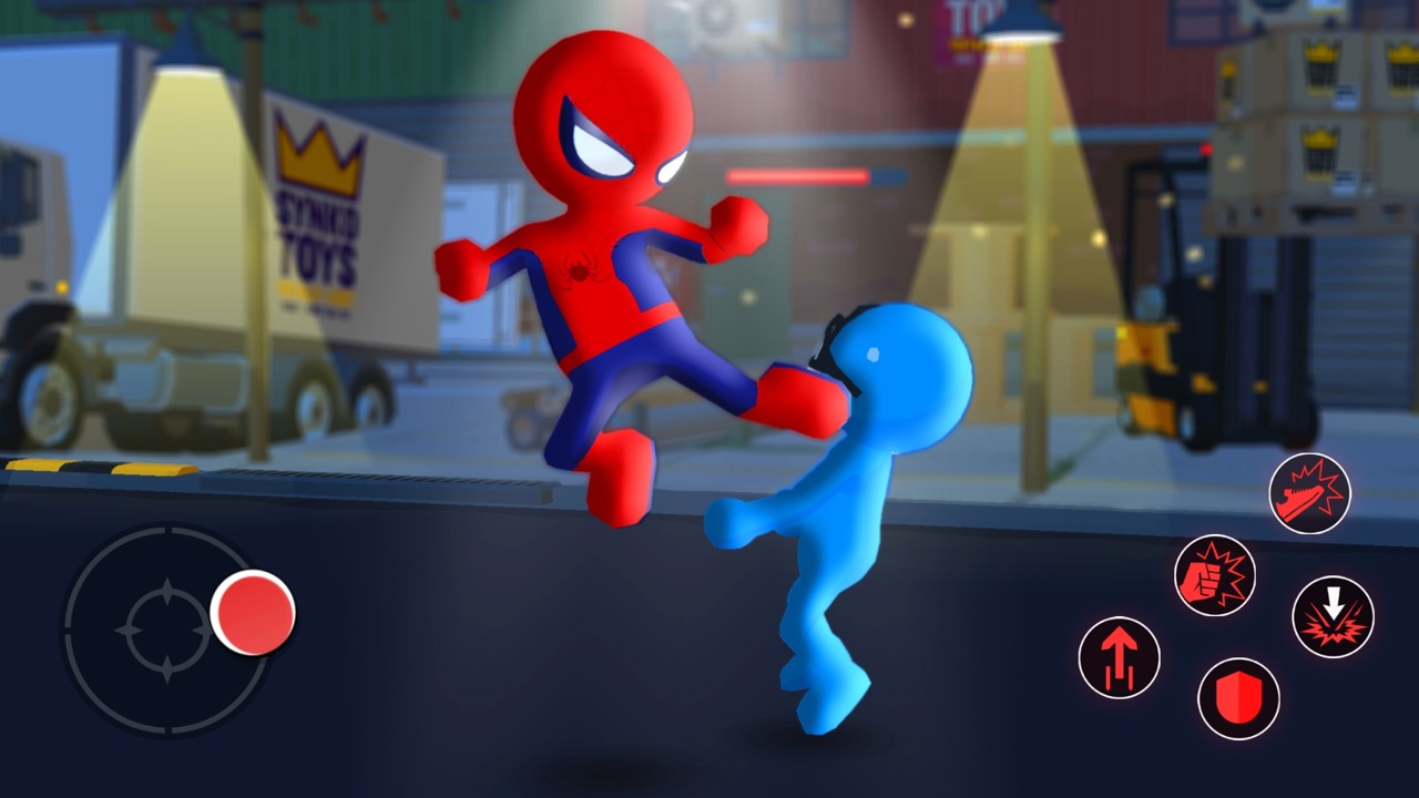 刺客战士蜘蛛英雄游戏安卓版（Spider Stickman Fighter: Superhero）截图2: