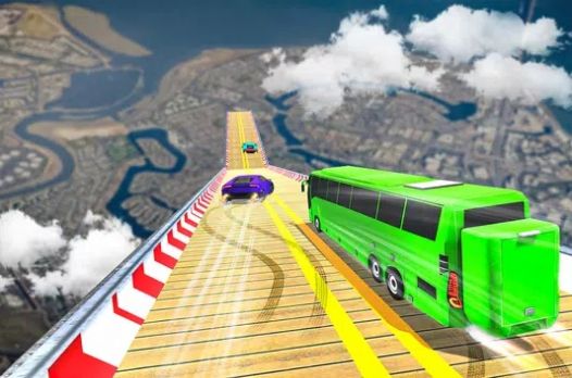 危險賽道巴士駕駛游戲中文手機(jī)版（Bus Stunt Game）截圖1