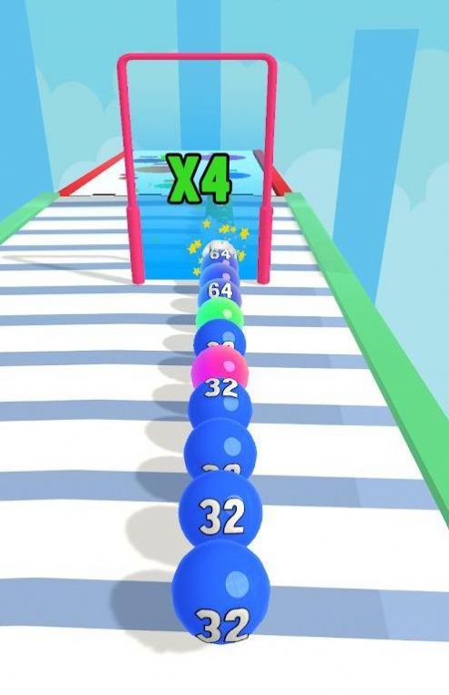 球棧2048游戲版（Beards Stack 2048）截圖2