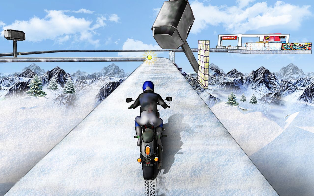 斜坡摩托車中文版游戲下載（Impossible Ramp Bike Stunts）截圖4