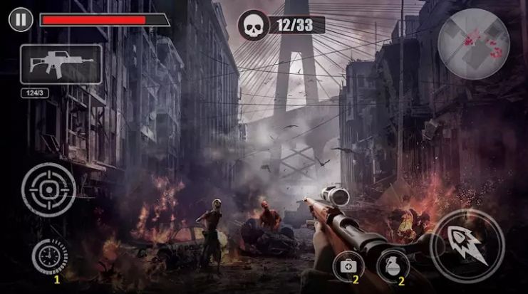 死亡射擊僵尸射手游戲手機版（Dead Shot Zombie Shooter）截圖1
