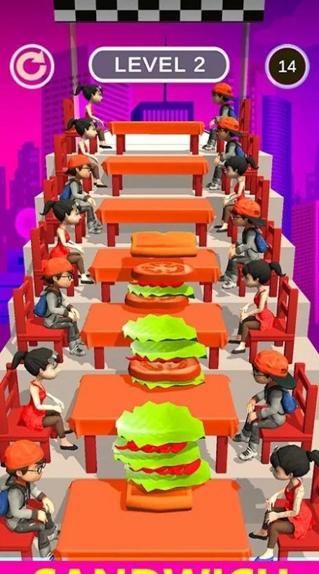 三明治障礙跑游戲安卓版（Sandwich Runner）截圖3