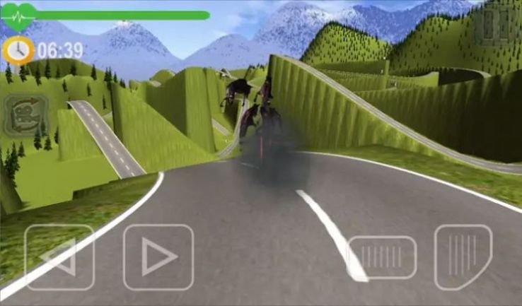 僵尸公路自行车司机游戏中文版（Zombie Highway Bike Driver）截图2: