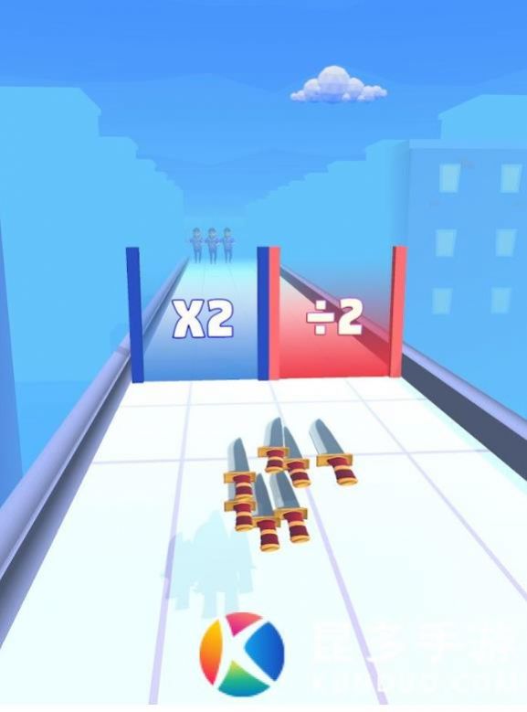 飛刀計數(shù)沖游戲手機最新版（Hit n Slice）截圖4