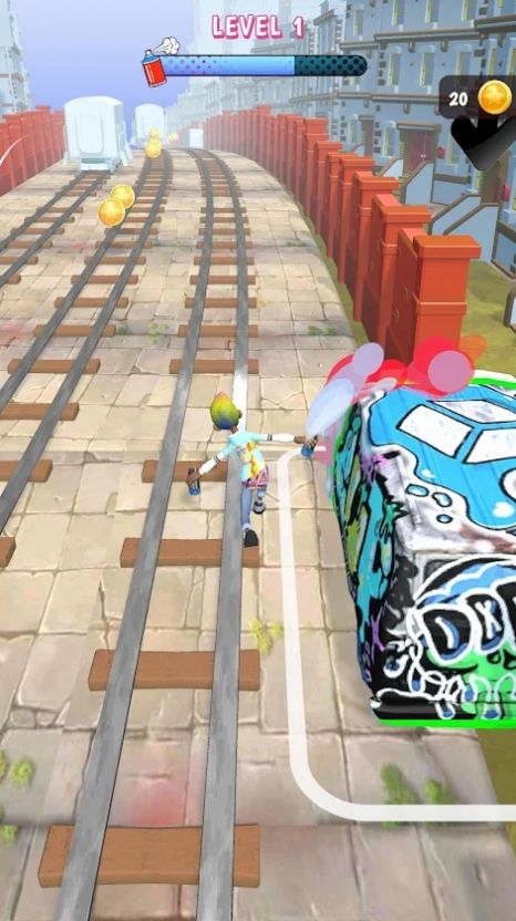 涂鴉跑游戲最新安卓版（Graffiti Run）截圖2