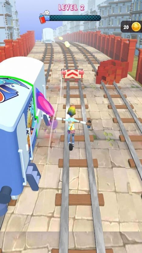 涂鴉跑游戲最新安卓版（Graffiti Run）截圖3