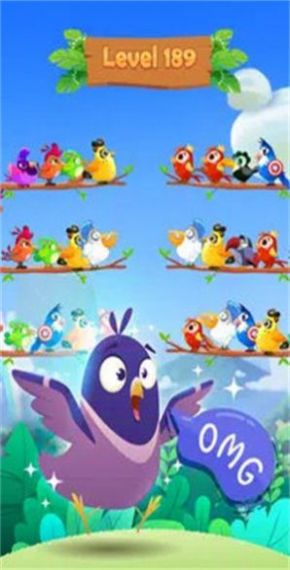 小鳥顏色配對游戲中文版（Bird Sort Puzzle Color Sort）截圖2