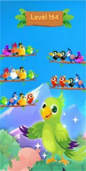 小鳥顏色配對游戲中文版（Bird Sort Puzzle Color Sort）截圖4