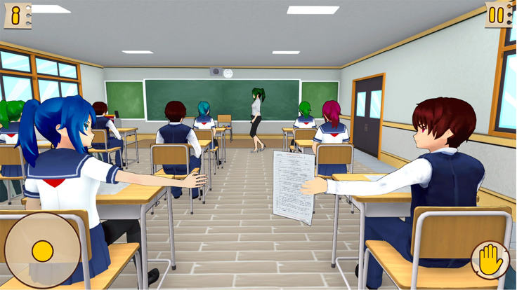 動漫高中女生3D 2022游戲版截圖2