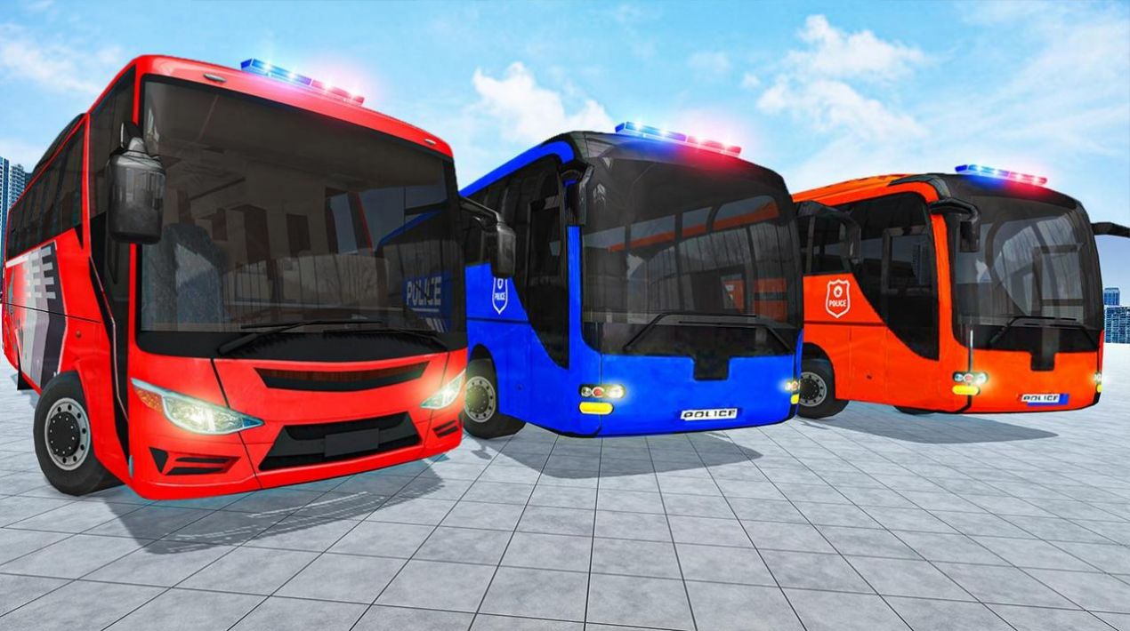警察巴士停車游戲最新安卓版（Police Bus Parking Game）截圖3