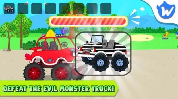 狼頭怪物卡車游戲中文手機(jī)版（Wolfoo Monster Truck）截圖1