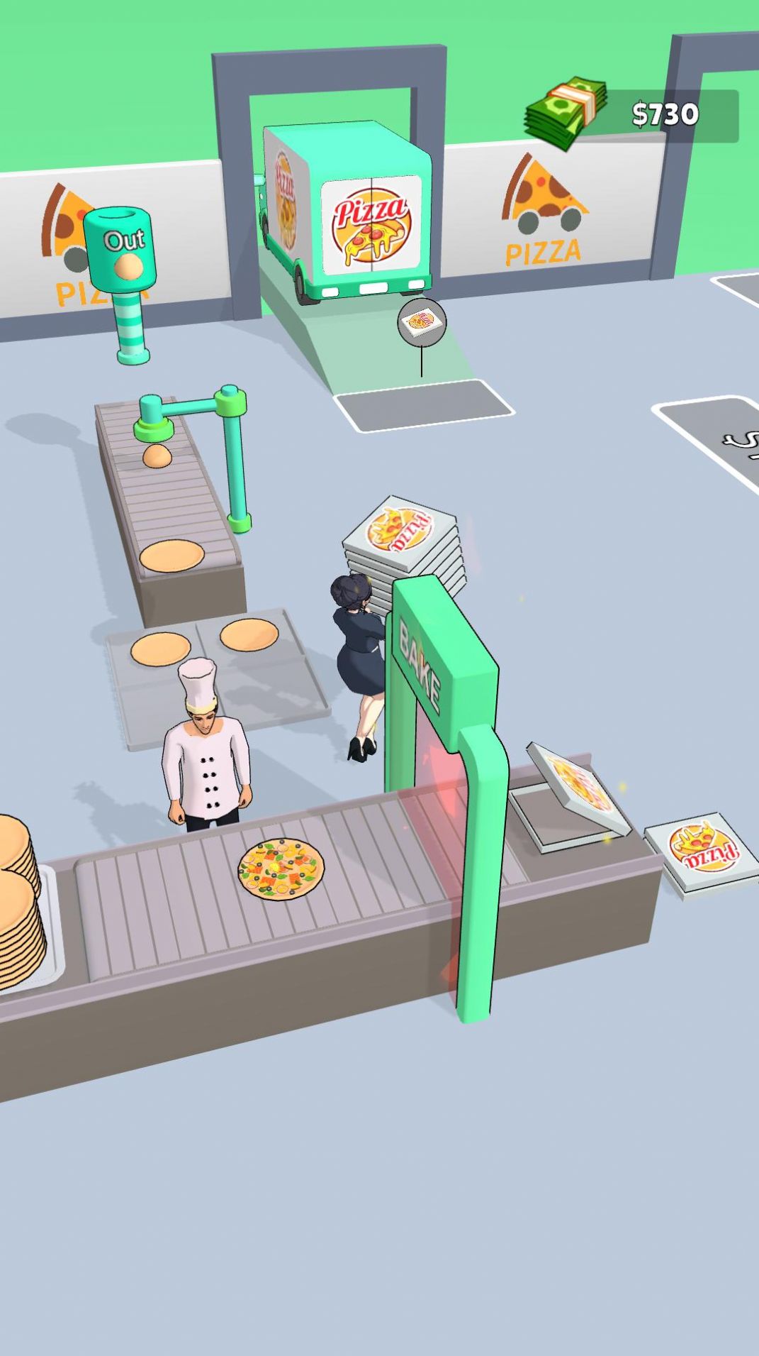 送披薩的快遞員游戲安卓版（Idle Pizza）截圖4