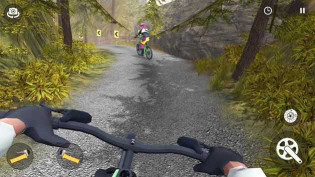 山地自行車(chē)下坡賽車(chē)游戲安卓版（Mountain Bike Downhill Racing）截圖1