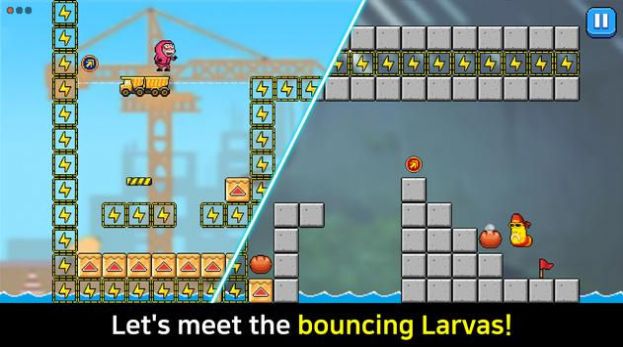 爆笑蟲子彈跳游戲安卓版（Larva Bounce）截圖2