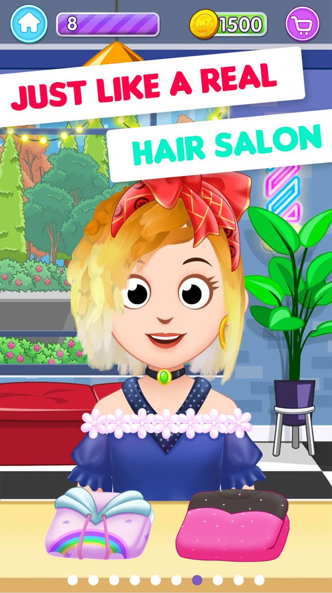 我的小鎮(zhèn)美發(fā)沙龍游戲最新版（My Town Hair Salon）截圖1