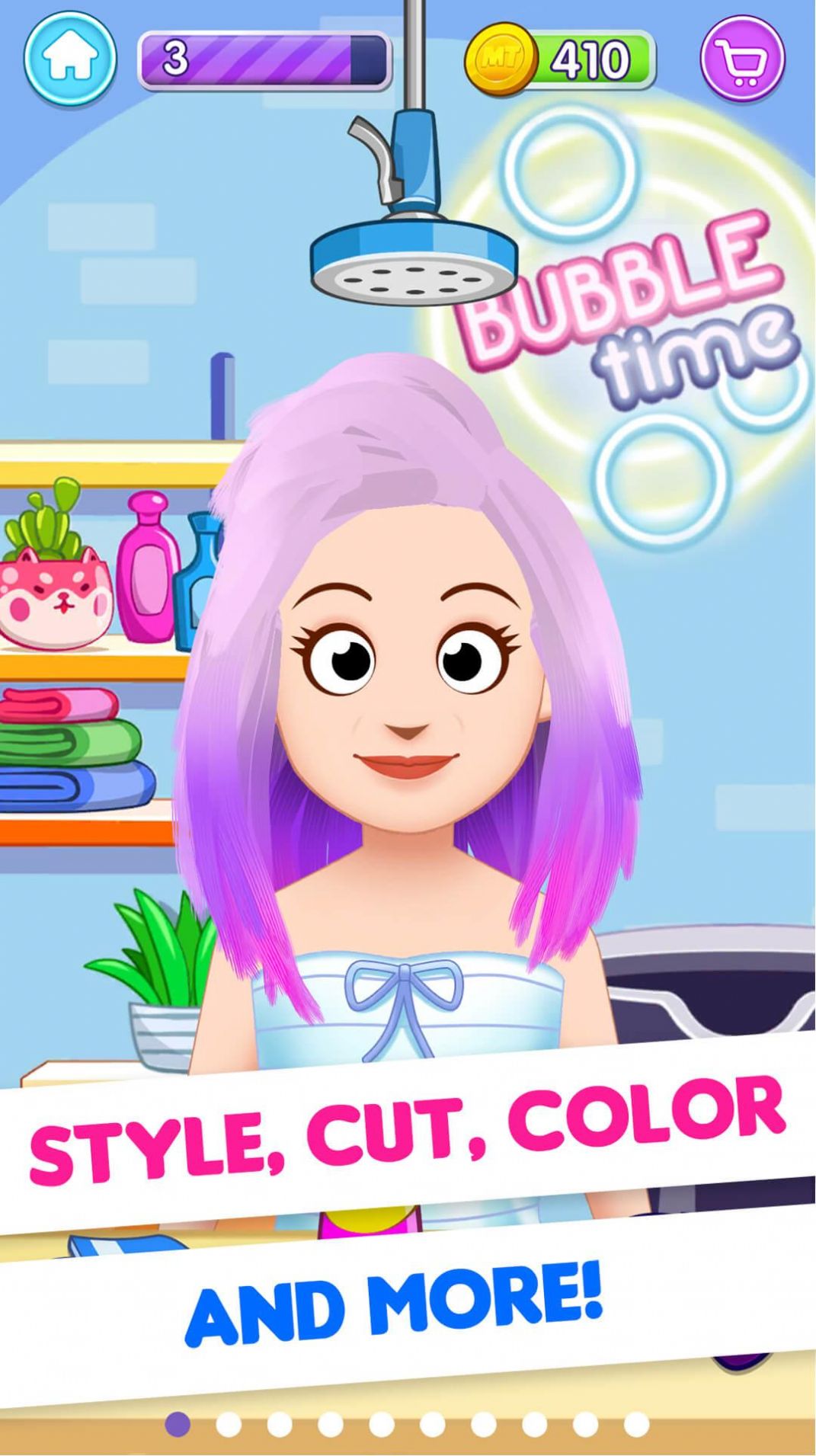 我的小鎮(zhèn)美發(fā)沙龍游戲最新版（My Town Hair Salon）截圖2