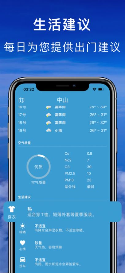 七彩天氣日歷APP最新版截圖1