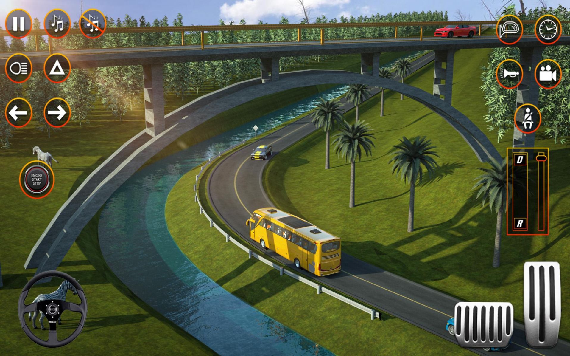教練巴士駕駛司機(jī)游戲安卓版（tourist bus simulator games 3d）截圖1