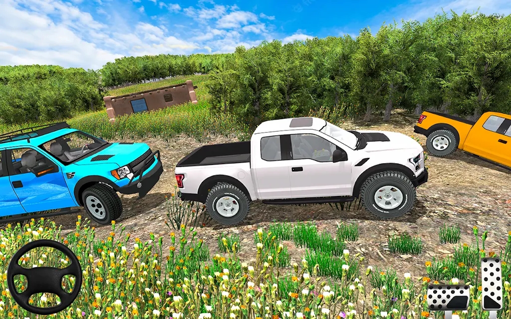 越野皮卡车赛车游戏版（Offroad Pickup Truck Racing）截图2: