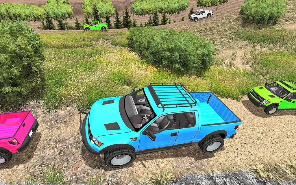 越野皮卡车赛车游戏版（Offroad Pickup Truck Racing）截图4: