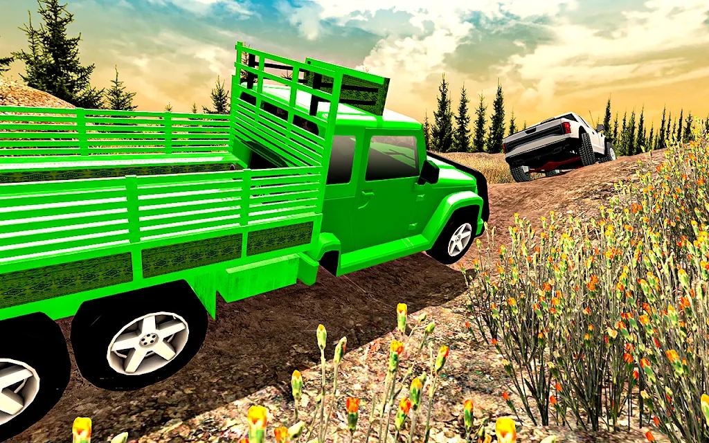 越野皮卡车赛车游戏版（Offroad Pickup Truck Racing）截图1: