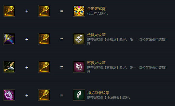 金鏟鏟之戰(zhàn)s7金鏟鏟能合成什么？巨龍之巢金鏟鏟合成表2022