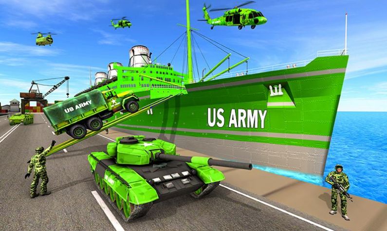 軍事運輸模擬器游戲手機版（US Army Transporter Sim）截圖2