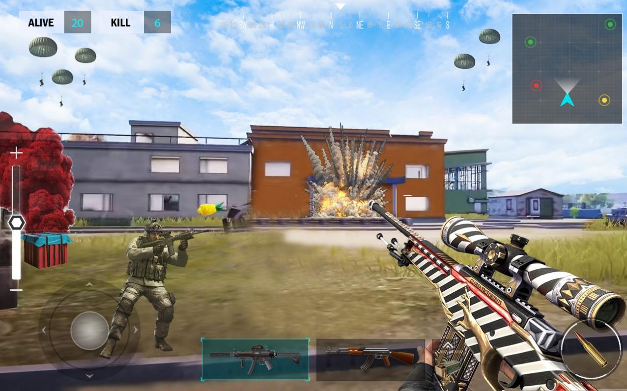 吃雞小隊(duì)?wèi)?zhàn)爭(zhēng)游戲中文手機(jī)版（Offline Player Squad FIre Gun）截圖4