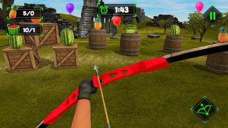 西瓜射手射擊3D游戲安卓中文版（Watermelon Archer Shooting 3D）截圖4