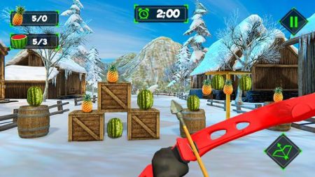 西瓜射手射擊3D游戲安卓中文版（Watermelon Archer Shooting 3D）截圖2