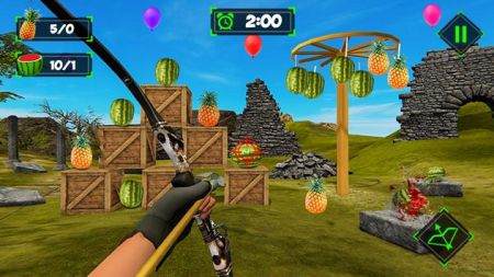 西瓜射手射擊3D游戲安卓中文版（Watermelon Archer Shooting 3D）截圖3