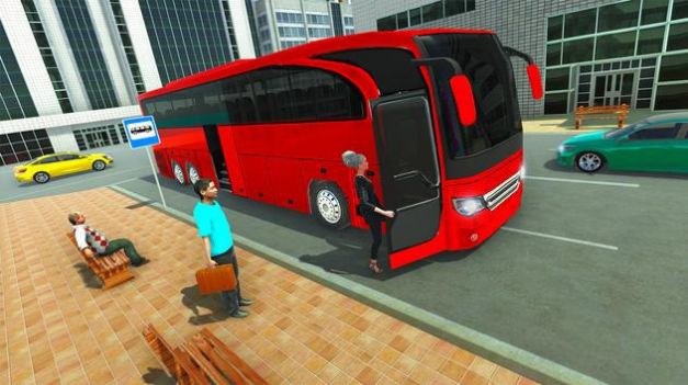 城市蔻馳巴士游戲2022手機版（City Coach Bus Game）截圖2