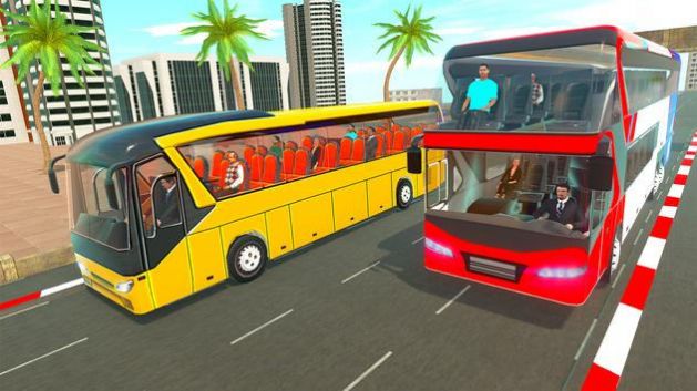 城市蔻馳巴士游戲2022手機版（City Coach Bus Game）截圖4