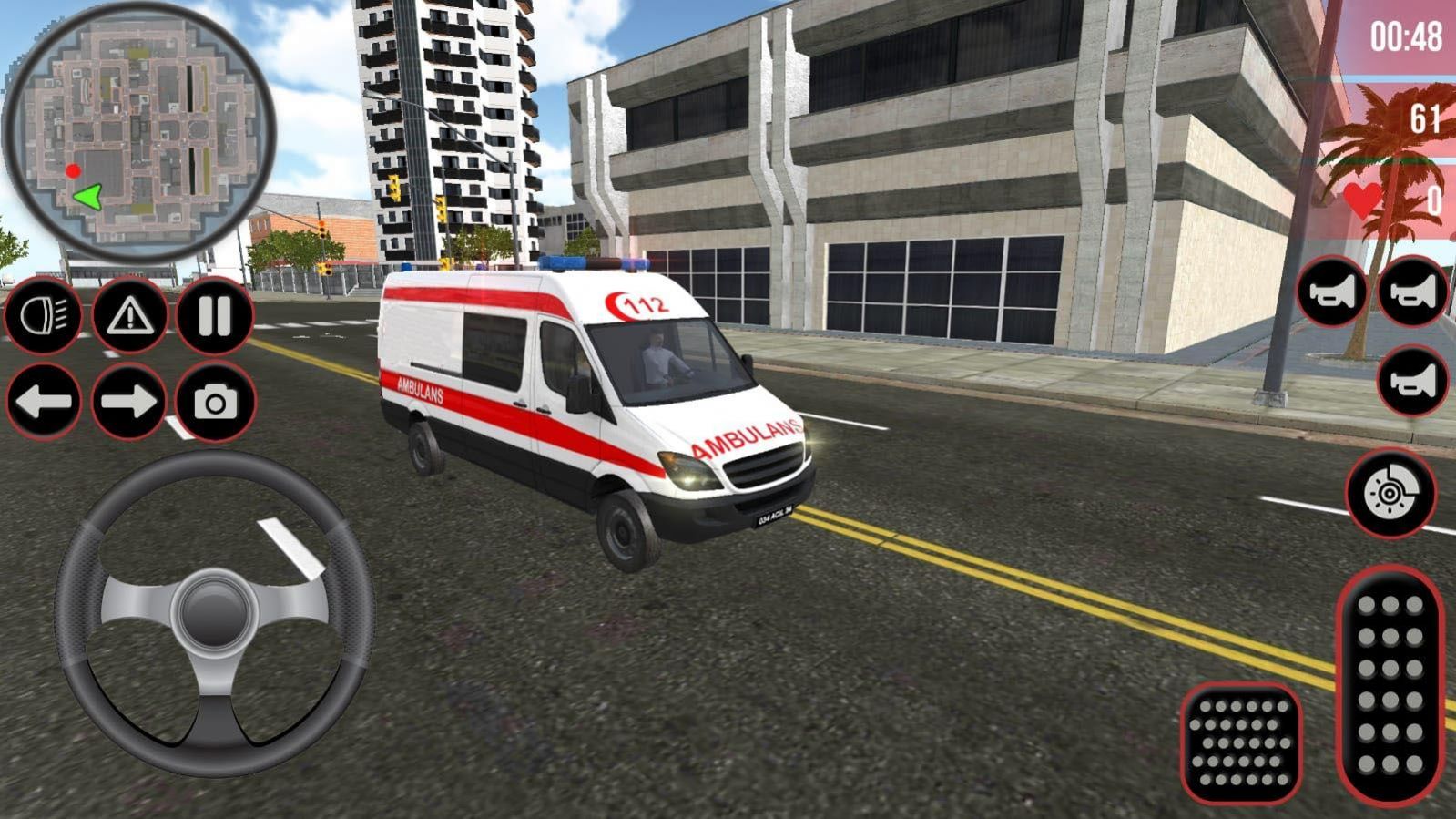救護車緊急救援人員游戲安卓版（Ambulance Simulator）截圖3