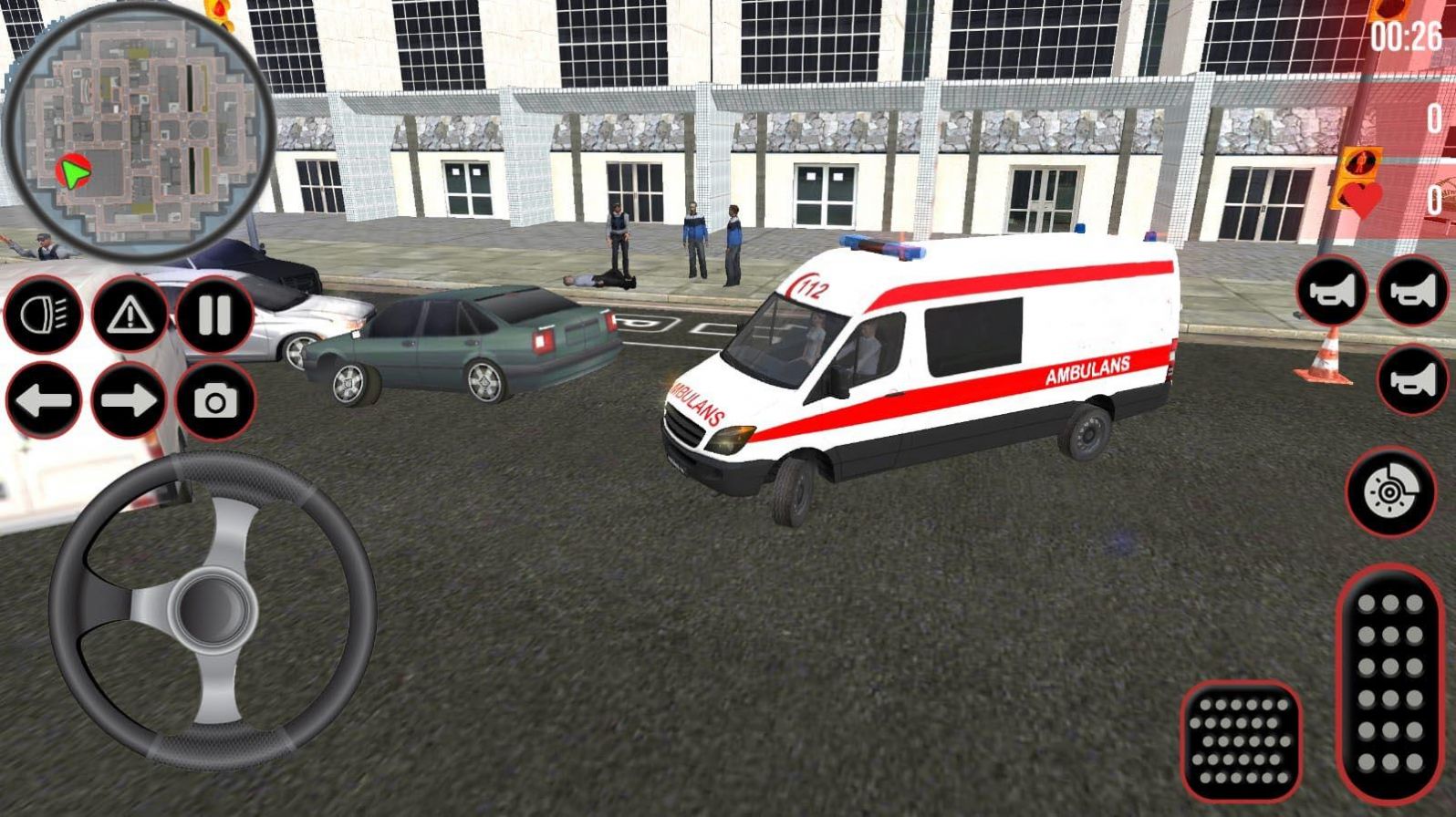 救護車緊急救援人員游戲安卓版（Ambulance Simulator）截圖4