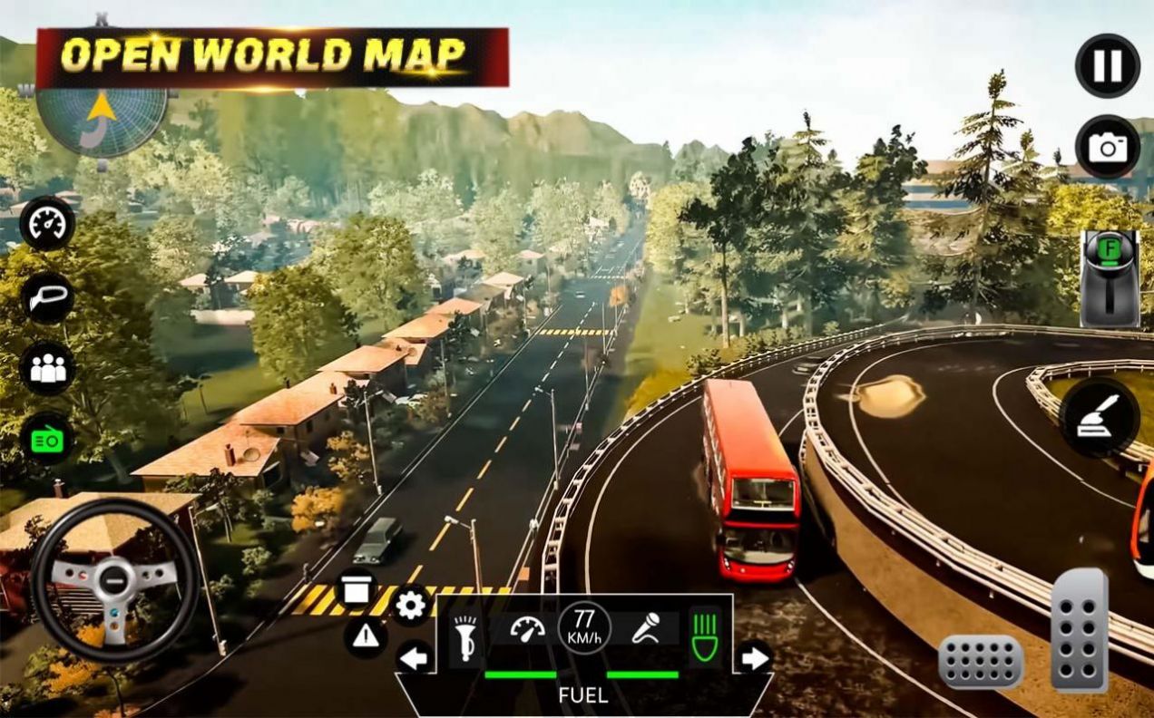 公交車停車駕駛模擬游戲最新手機(jī)版（Bus Simulation）截圖4