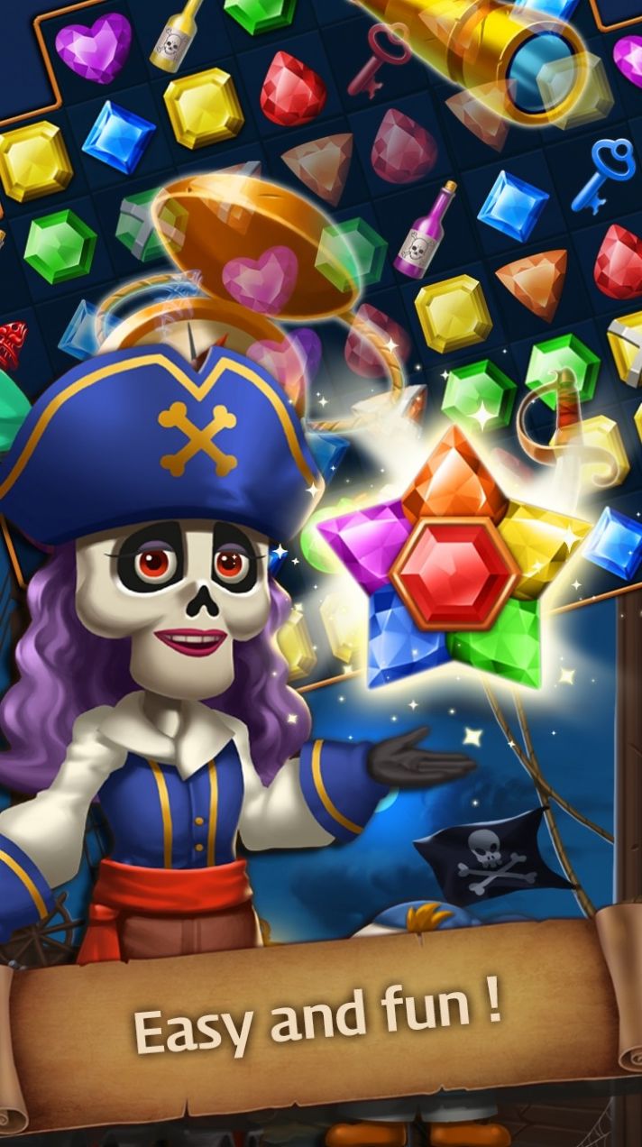 珠寶幽靈船游戲中文版（Jewels Ghost Ship）截圖1