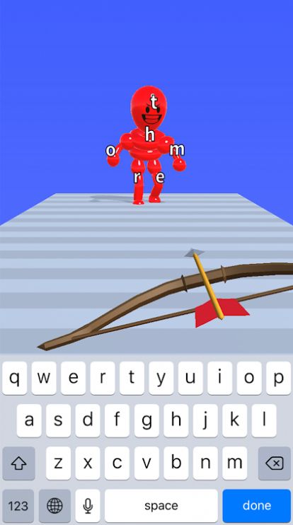 打字射箭游戲安卓版（hidden typing）截圖1