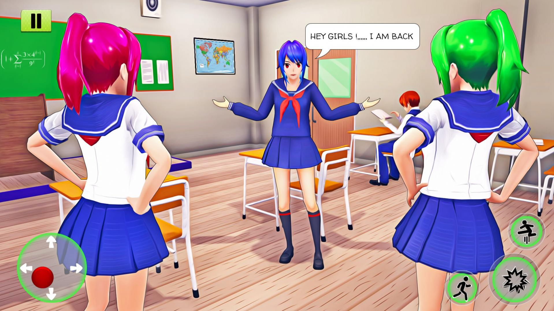 動漫校園女孩生活模擬器游戲安卓版（Anime Girl Love Life Simulator）截圖3