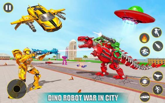 飛行出租車(chē)機(jī)器人游戲安卓版（Flying Taxi Robot Game）截圖4