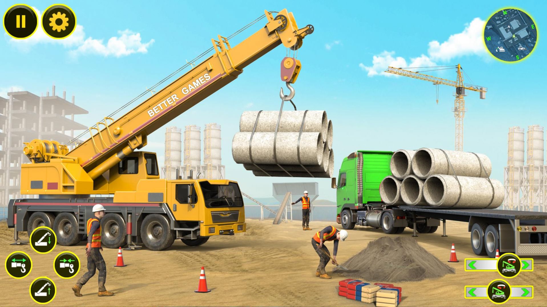 城市道路建設(shè)游戲中文版（Construction Sim ）截圖1