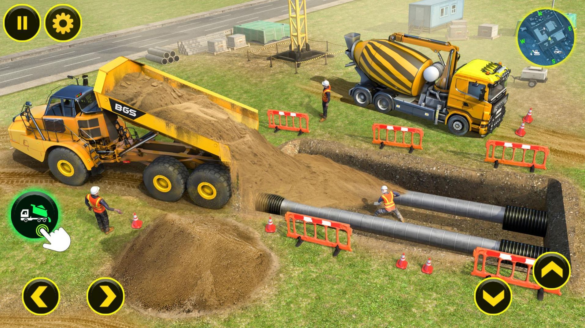 城市道路建設(shè)游戲中文版（Construction Sim ）截圖2