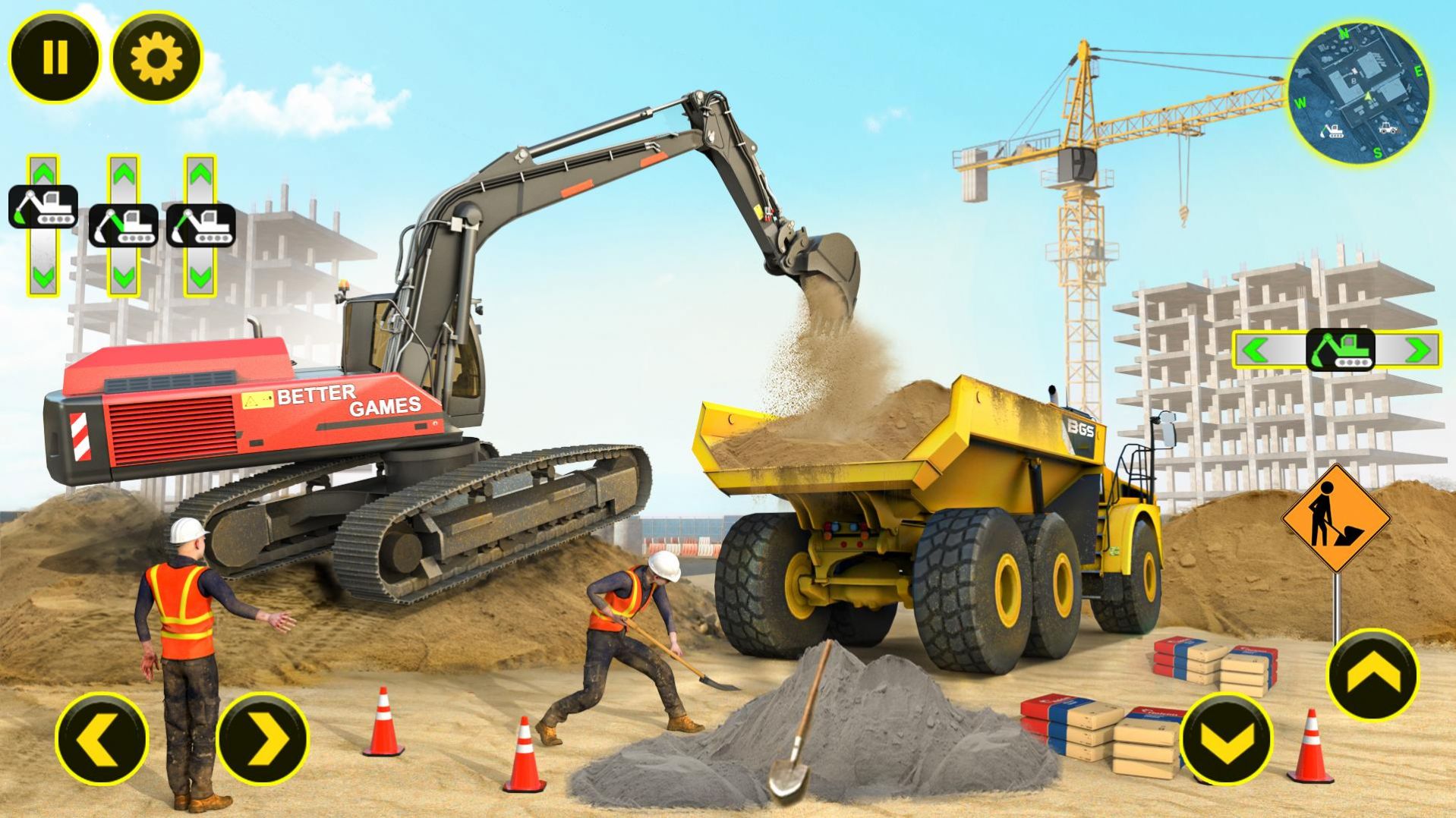 城市道路建設(shè)游戲中文版（Construction Sim ）截圖3