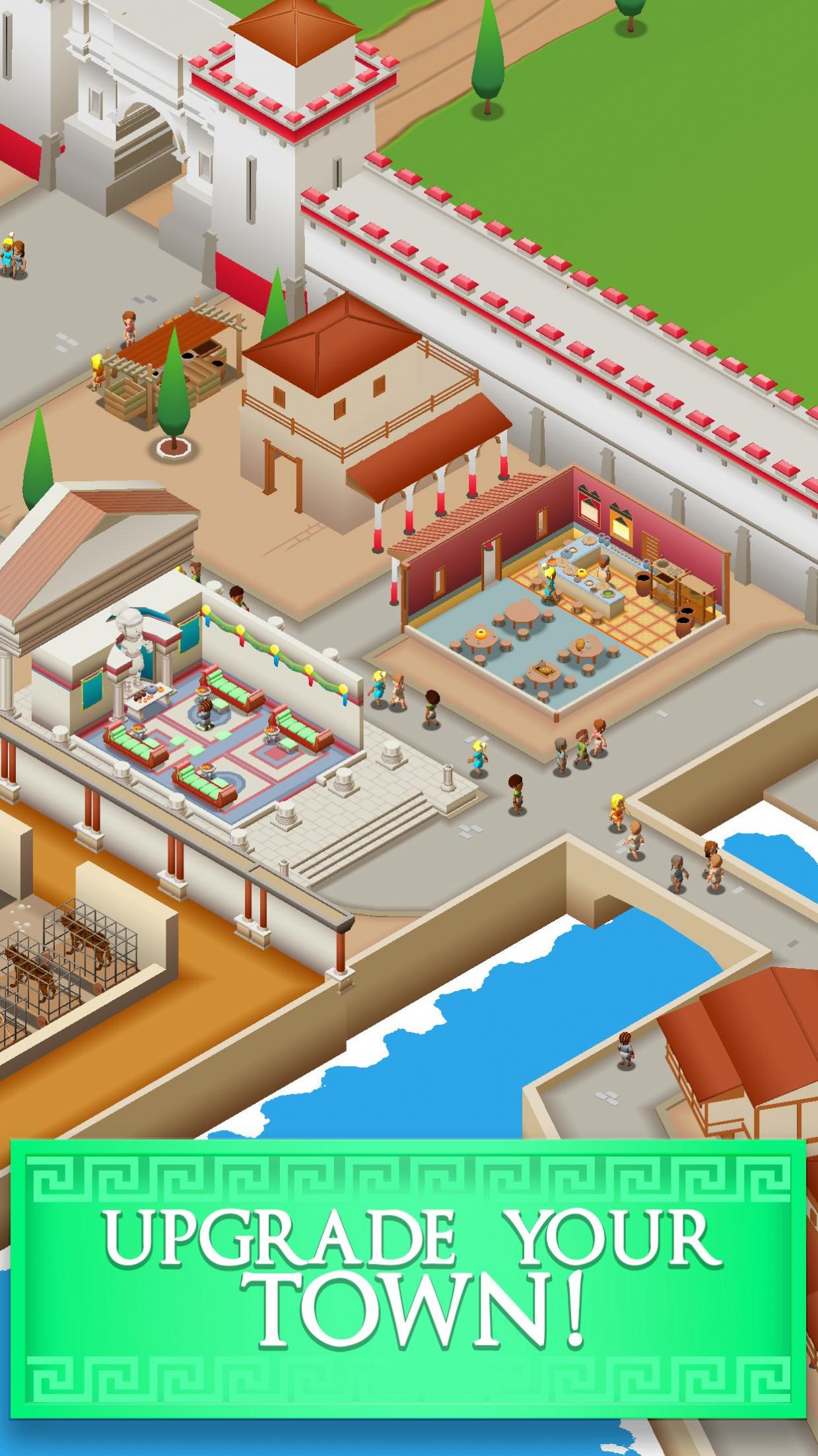 羅馬帝國(guó)角斗場(chǎng)游戲手機(jī)版（Idle Gladiator Empire Tycoon）截圖1