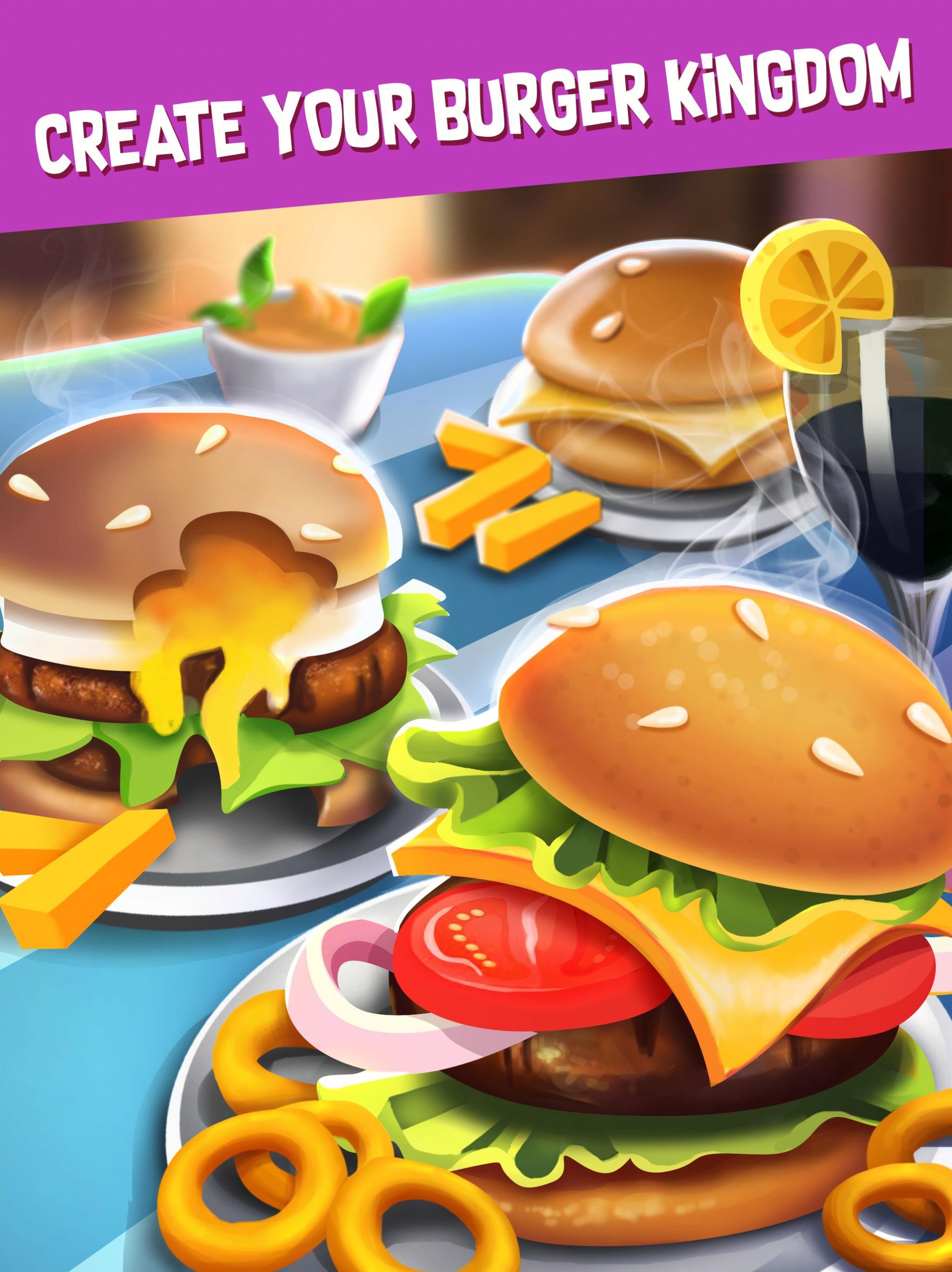 汉堡点击大亨游戏中文版（Burger City Tycoon）截图1: