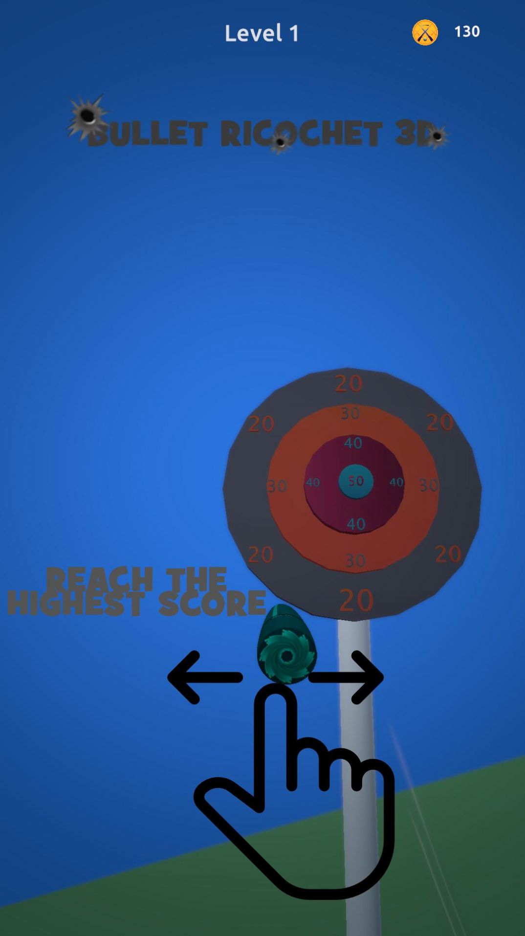 子彈跳彈3D游戲安卓版（Richochet）截圖1