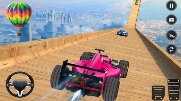 超級方程式賽車特技游戲安卓版（Formula Mega Ramp Car Stunts）截圖1
