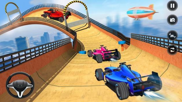 超級方程式賽車特技游戲安卓版（Formula Mega Ramp Car Stunts）截圖3