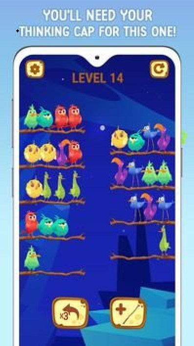 彩色小鳥分類拼圖游戲安卓版（Color Birds Sorting Puzzle）截圖2