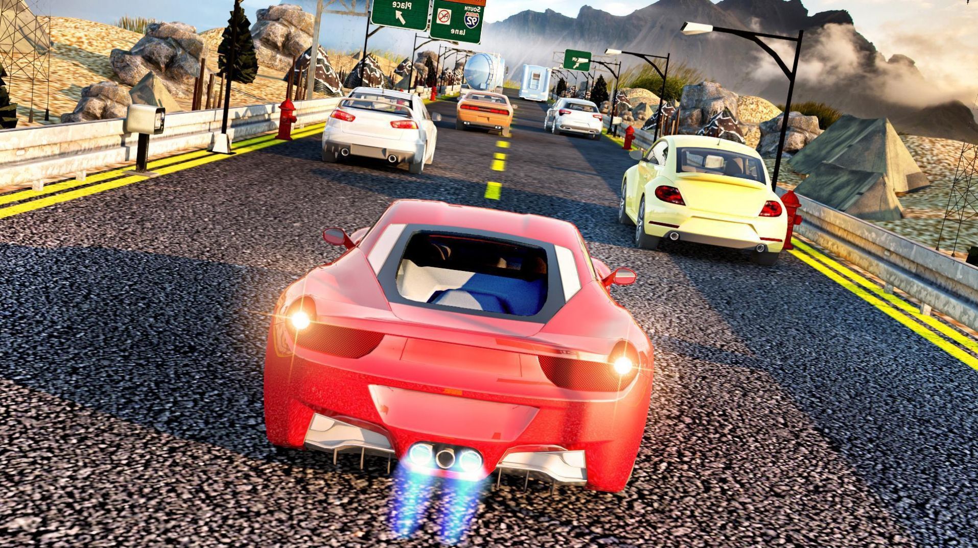 超级3D街头赛车游戏安卓版（Super 3D Car Racing Games Pro）截图2: